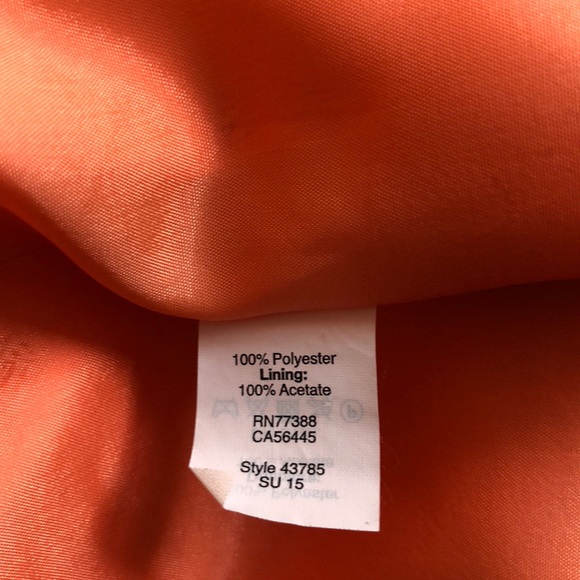 J. Crew Orange Strappy Dress Preppy Size 8 - Picture 7 of 7
